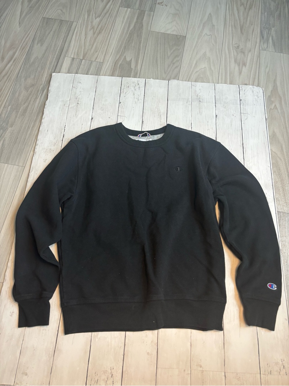 Champion Black Crewneck Pullover Sweatshirt